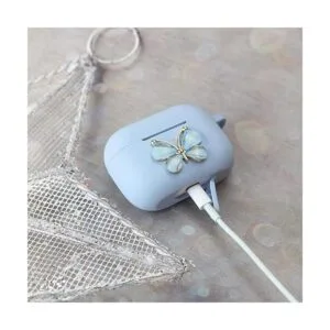 Wonhibo Funda para Airpods Pro con diseño de mariposa para_3