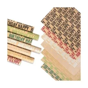 WDNUKEE Papel de regalo de feliz cumpleaños para niños_3