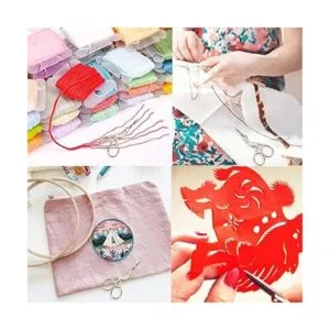 BIHRTC Tijeras de bordado de 4.5 pulgadas tijeras de_5