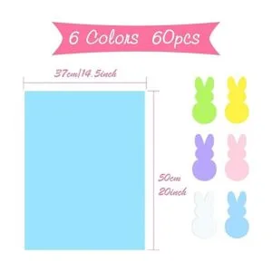 CHRORINE 60 hojas de papel de seda de Pascua multicolor_3