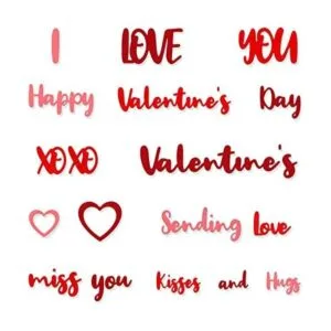 18 troqueles de corte de palabras del día de San Valentín_1