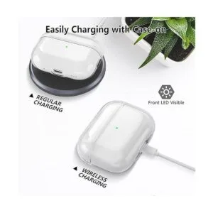 Aircawin Funda transparente de TPU suave para Airpods Pro_5