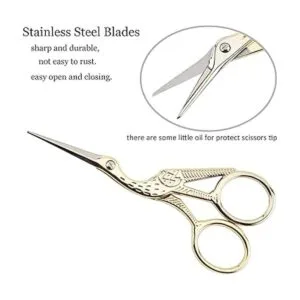 BIHRTC Tijeras de bordado de 4.5 pulgadas tijeras de_3