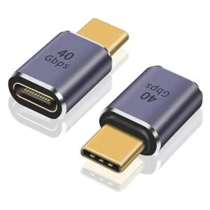 Poyiccot Adaptador extensor USB C de 40 Gbps paquete de 2_1