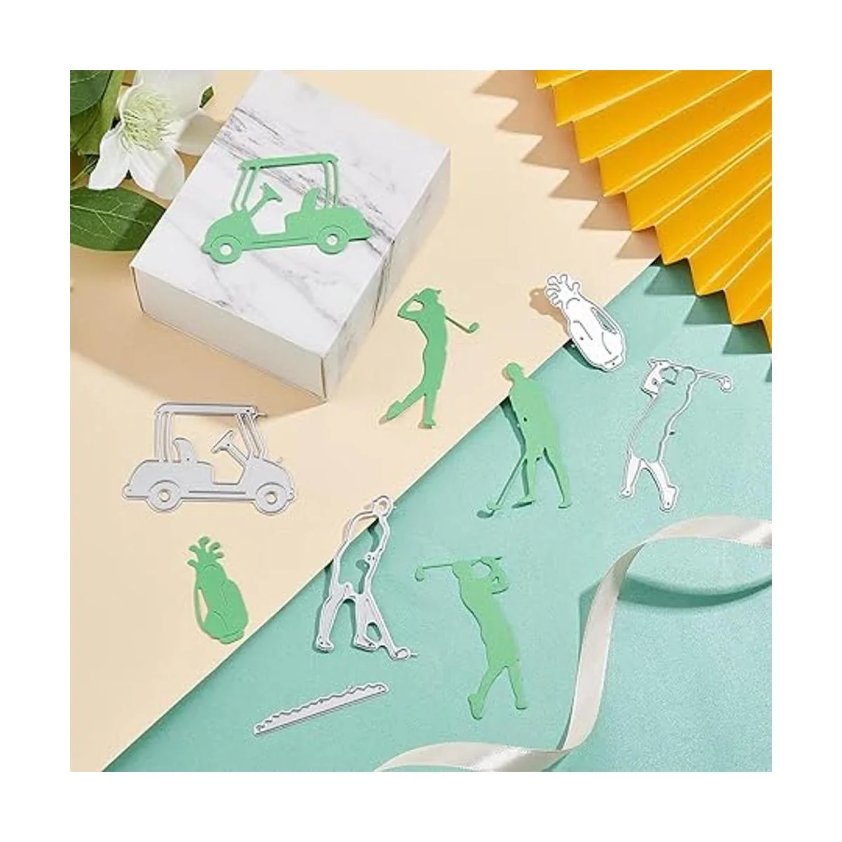 GLOBLELAND Troqueles de corte de metal con tema de golf_5