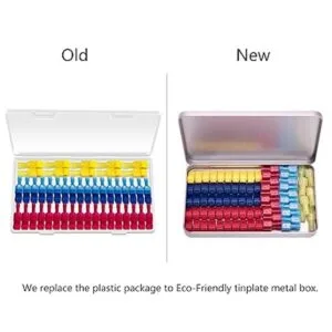 Ginsco 100 piezas50 pares de terminales de cable de_6