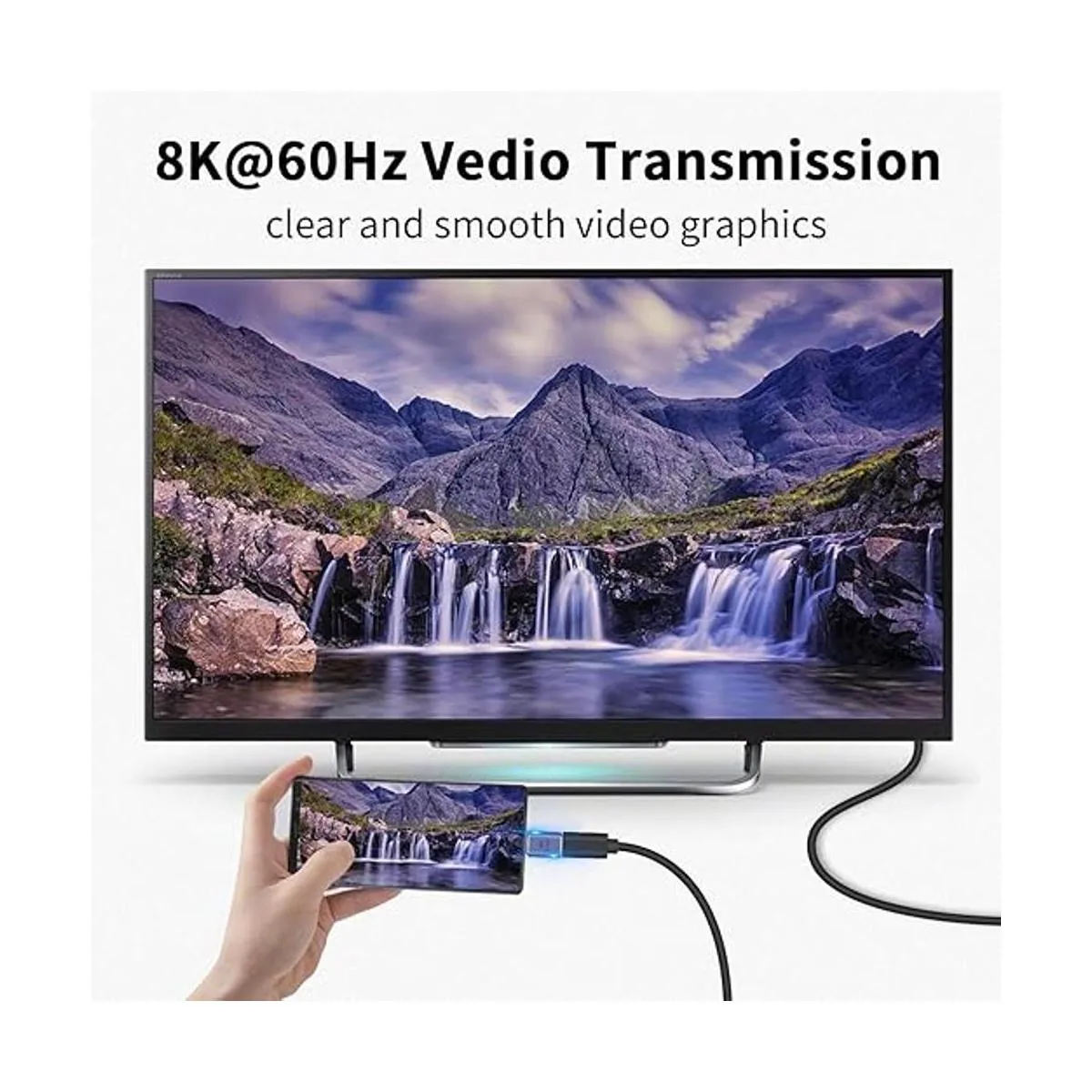 Poyiccot Adaptador extensor USB C de 40 Gbps paquete de 2_2