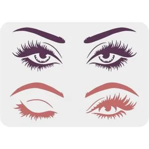 FINGERINSPIRE Plantillas de ojos para pintar plantillas_1