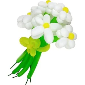 100 globos largos blancos de 260 globos para guirnalda de_7