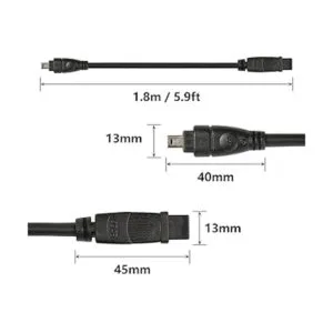 SinLoon IEEE 1394 Firewire Cable 1394 tipo B 800 9 pines_4