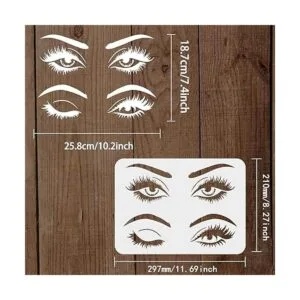 FINGERINSPIRE Plantillas de ojos para pintar plantillas_2