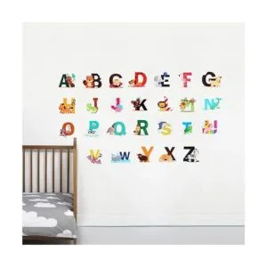 CCINEE ABC Calcomanías de pared con alfabeto animal_4
