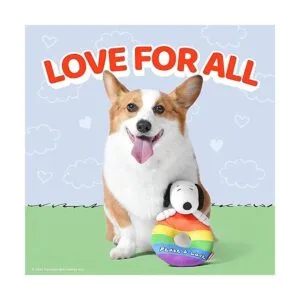 Peanuts For Pets Juguetes de amor arcoíris para perros_2