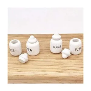 EatingBitingR Juego de 4 tarros de azúcar en miniatura_3