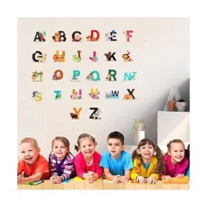 CCINEE ABC Calcomanías de pared con alfabeto animal_6