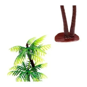 XHBTS 10 piezas de madera de coco modelo de palmeras de_6