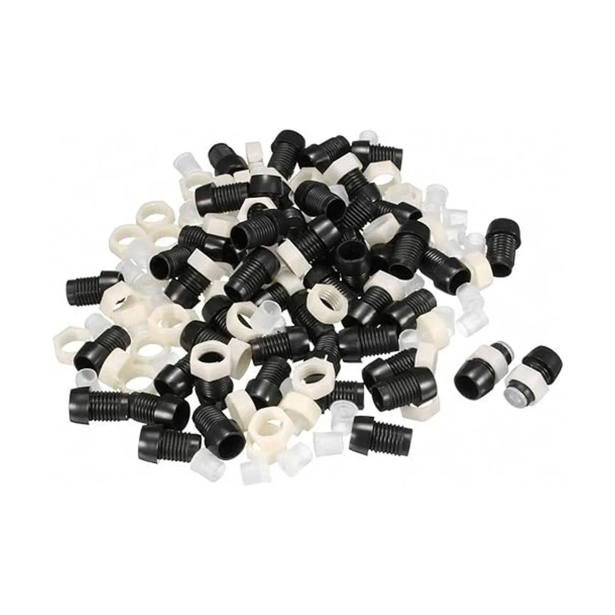 Uxcell 50 bombillas LED de 0.197 in de plástico cromado_1