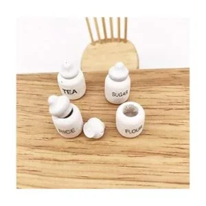 EatingBitingR Juego de 4 tarros de azúcar en miniatura_7