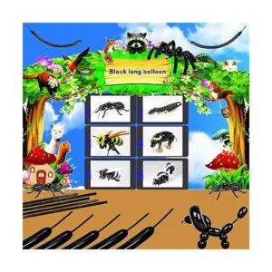 Paquete de 260 globos largos de 100 globos de animales_5