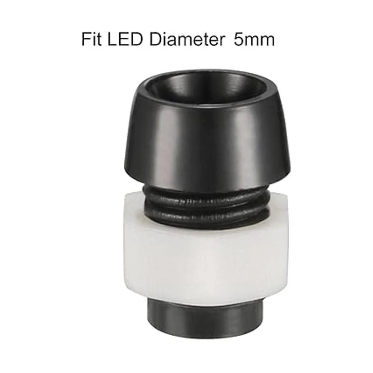 Uxcell 50 bombillas LED de 0.197 in de plástico cromado_3