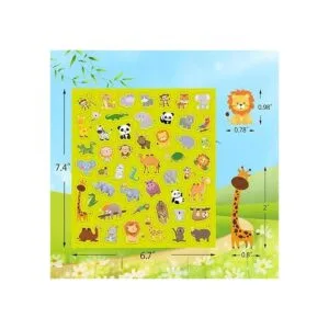 Juego de calcomanías de animales para niños 800 unidades_4