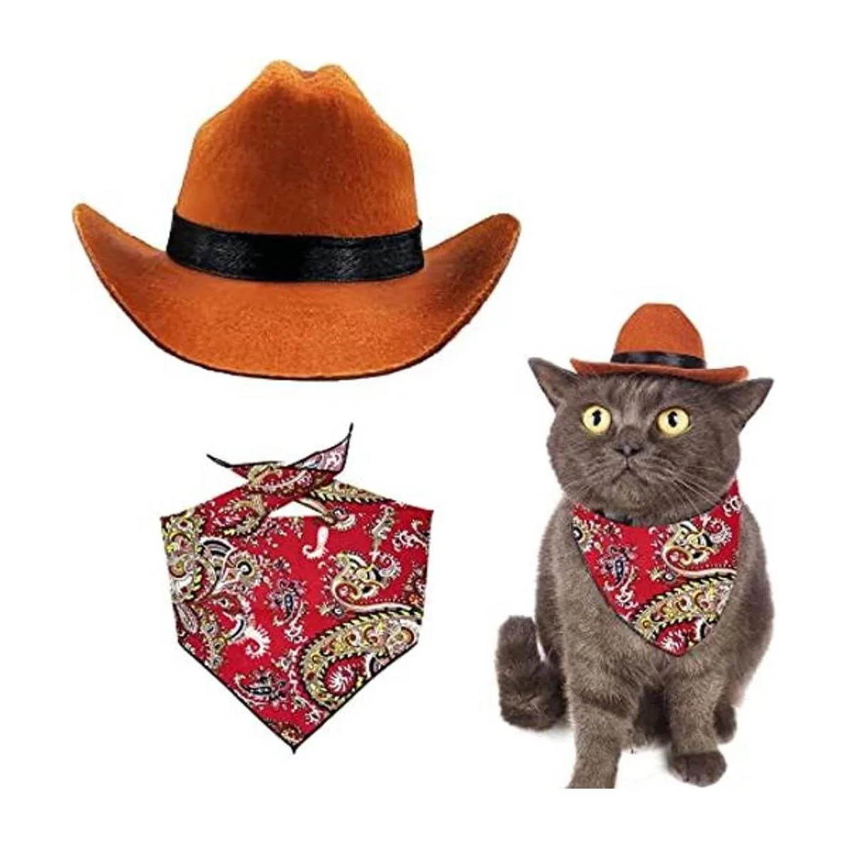 Disfraz de vaquero para mascotas divertido disfraz de_1