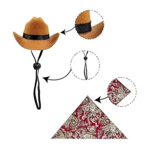 Disfraz de vaquero para mascotas divertido disfraz de_3