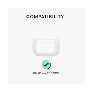 kwmobile Funda de silicona compatible con JBL Wave 200TWS_6