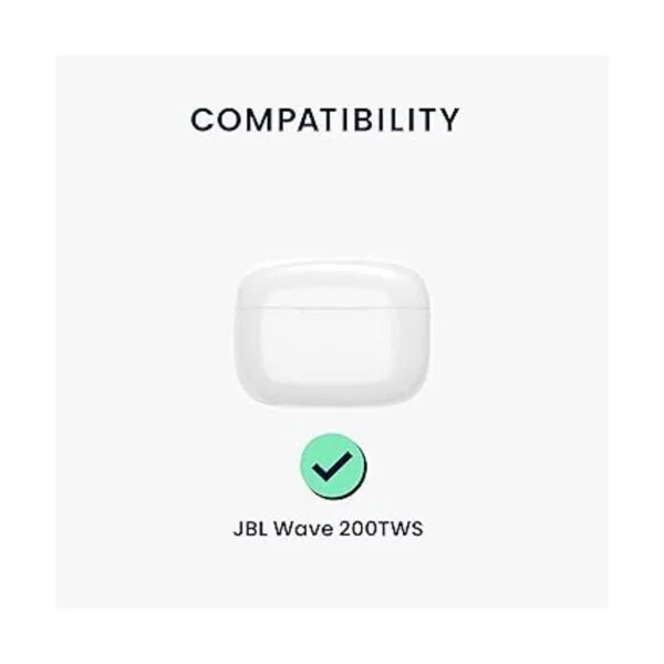 kwmobile Funda de silicona compatible con JBL Wave 200TWS_6