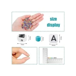 OUTUXED Kit de 7200 cuentas de semillas de vidrio de 0.157_5