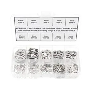MCMASKE Kit surtido de 330 anillos de retención externos_1