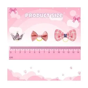 Janinka 32 lazos para el pelo de perro con bandas de goma_2