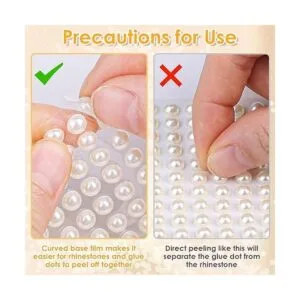 1982 calcomanías autoadhesivas de perlas y diamantes de_5