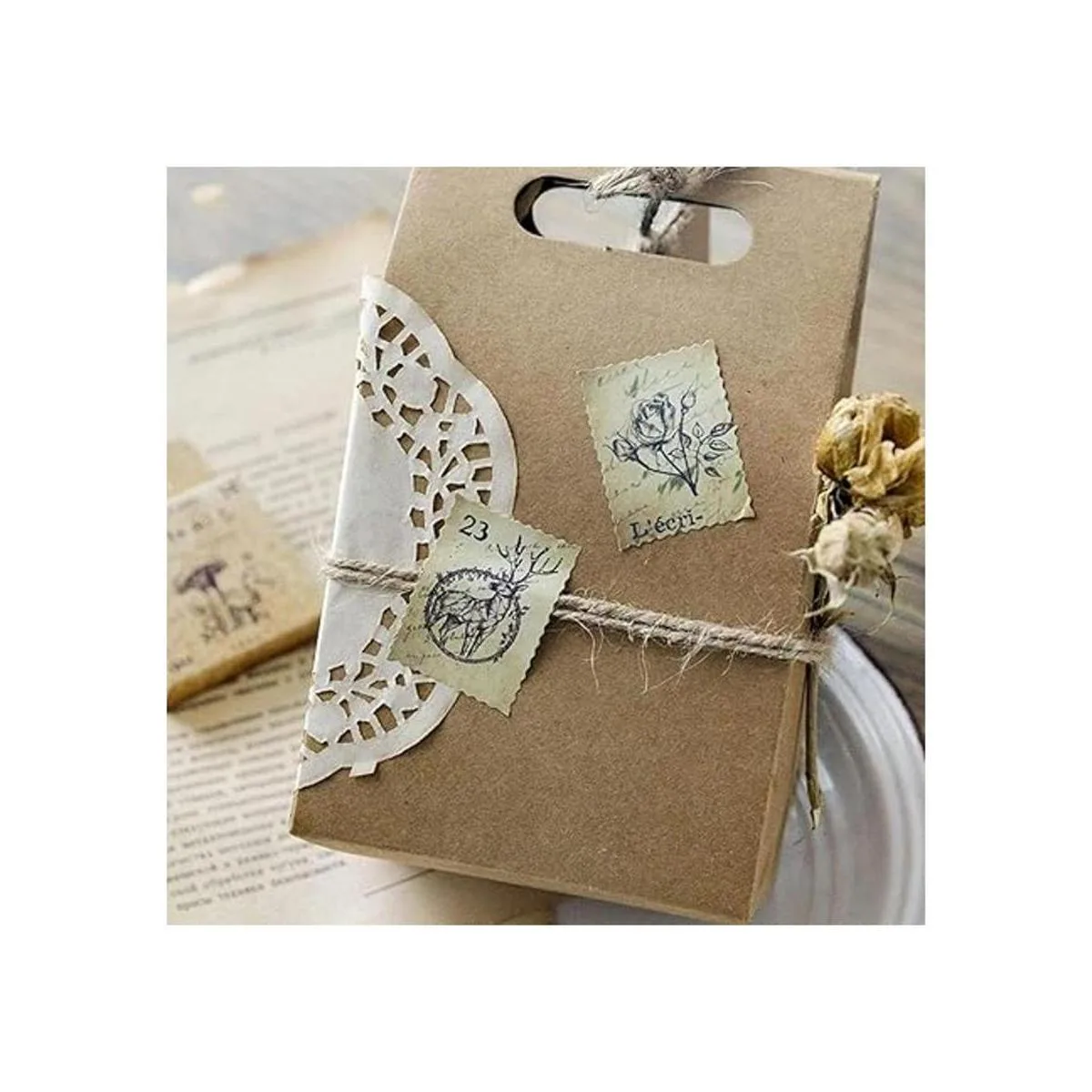 EORTA Juego de 138 pegatinas para sellos postales con_4