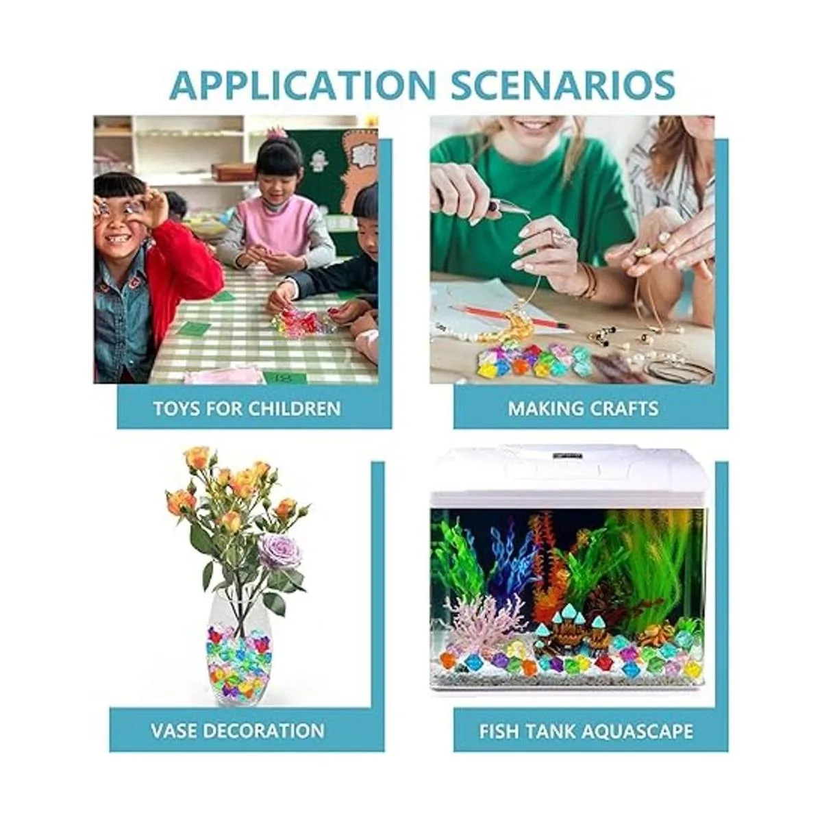 Rellenos de jarrón para decoración del hogar cubos de_7