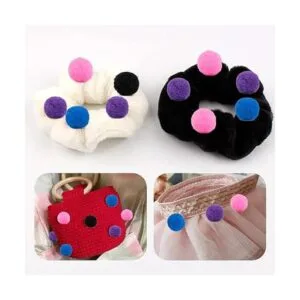 150 pompones pompones rosas de 1 pulgada bolas de pompón_5