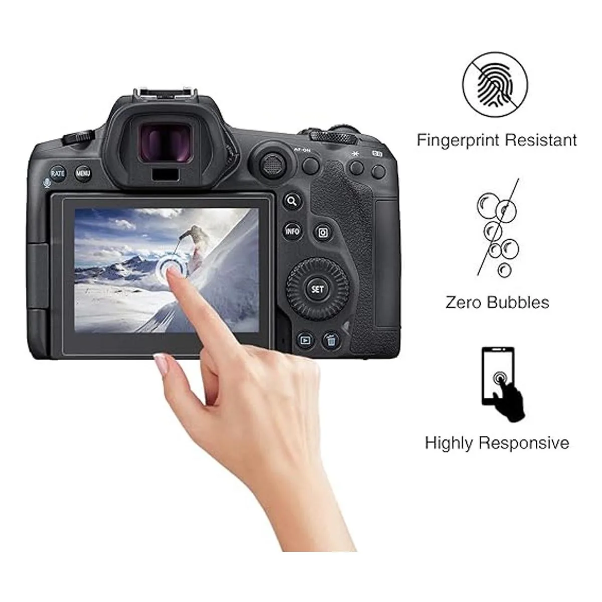Rieibi EOS R10 Protector de pantalla para Canon EOS R10_6