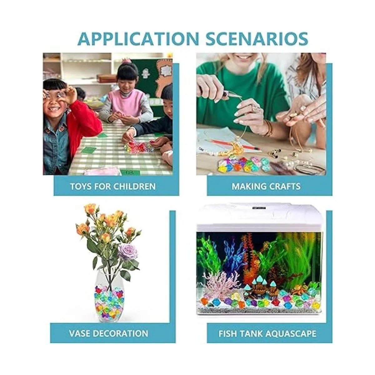 Rellenos de jarrón para decoración del hogar cubos de_6