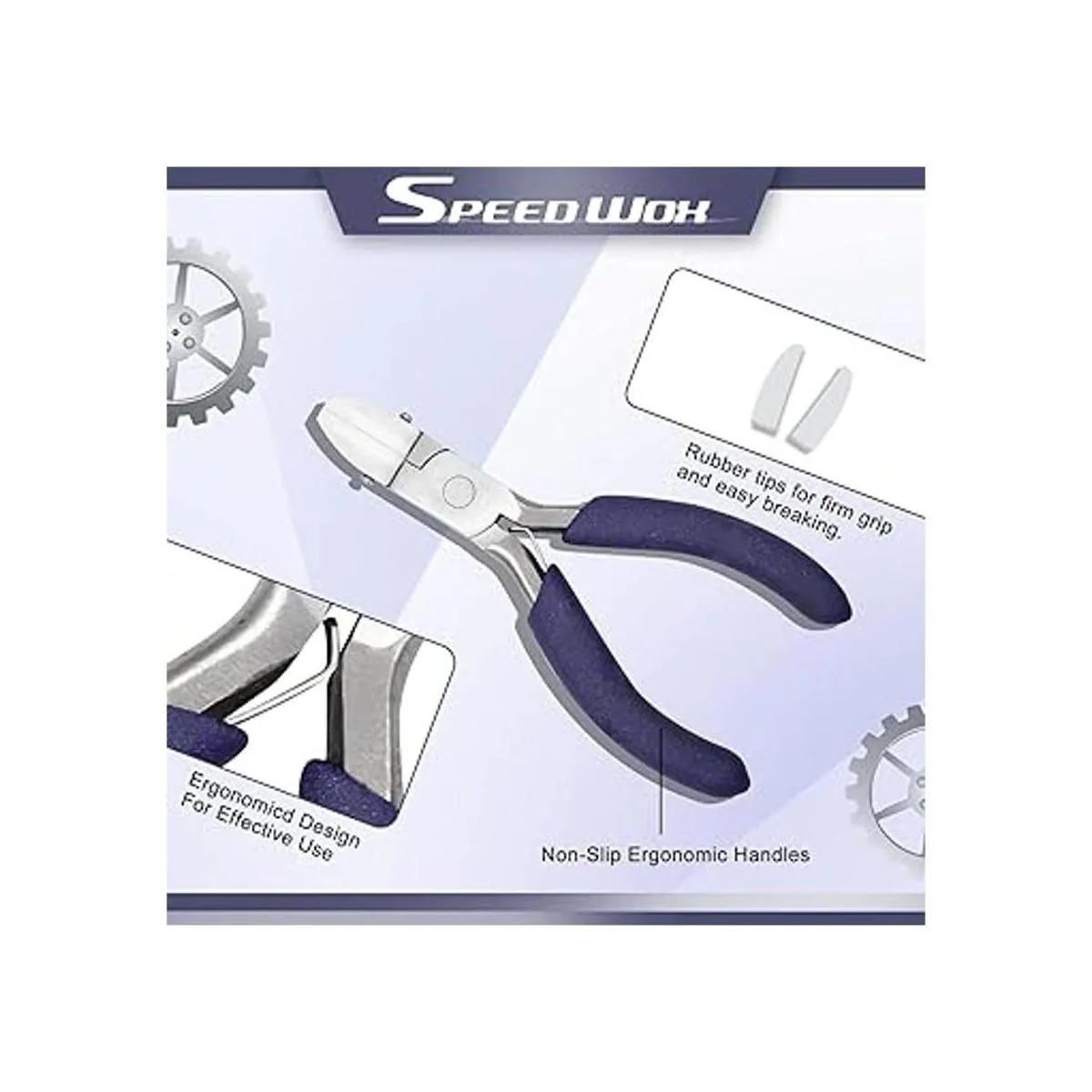 SPEEDWOX Alicates de nailon de punta plana de 3.5 pulgadas_3