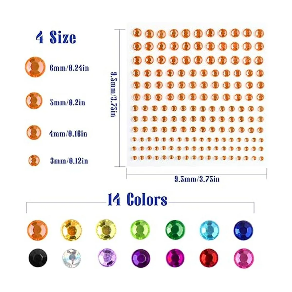 2310 calcomanías autoadhesivas de diamantes de imitación_2