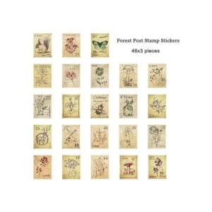 EORTA Juego de 138 pegatinas para sellos postales con_2