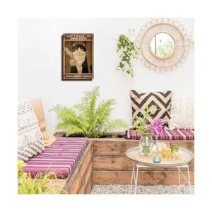 FLFGIDD Letrero de estaño para beber café y saber cosas_6