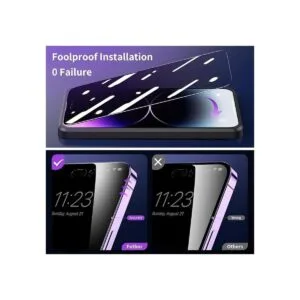 Protector de pantalla de privacidad para iPhone 14 Pro_4