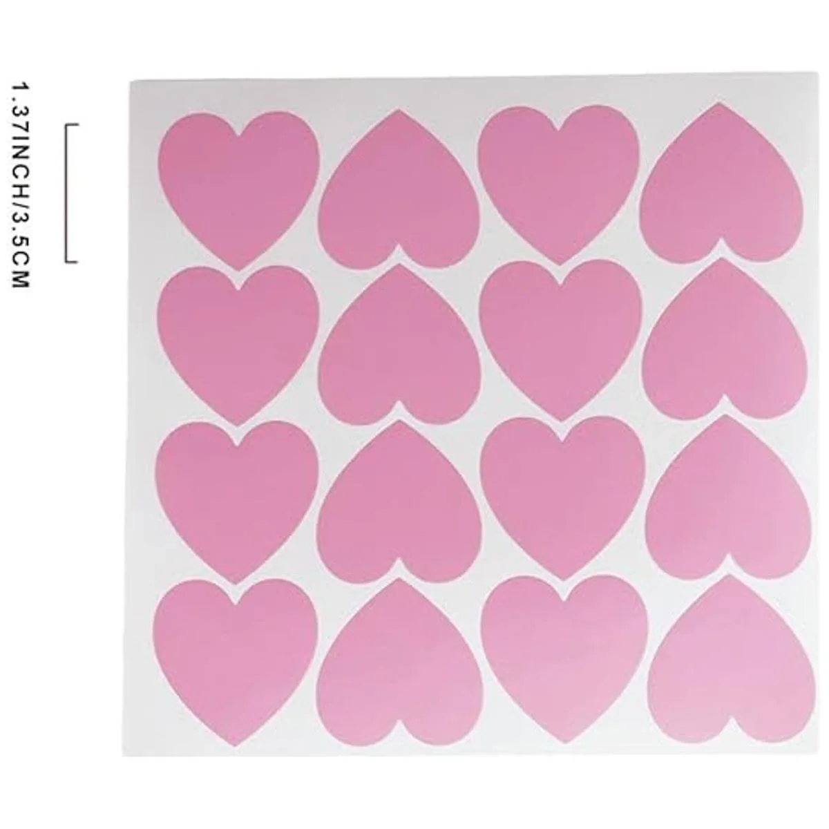FAZHBARY Calcomanías de corazón rosa con forma de corazón_2