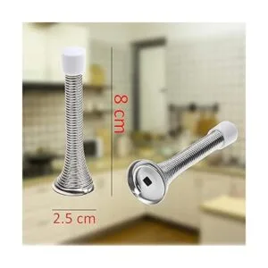 Kare Kind 4 tapones de puerta de resorte plata_2