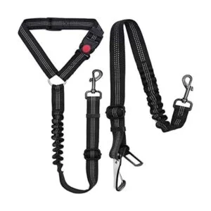 Junreox Paquete de 2 cinturones de seguridad para perro_1