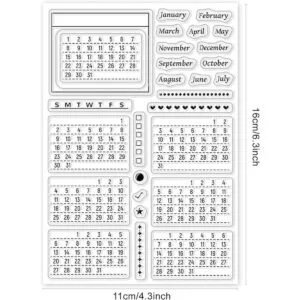 ORIGACH Agenda de calendario sellos transparentes mezcla_2