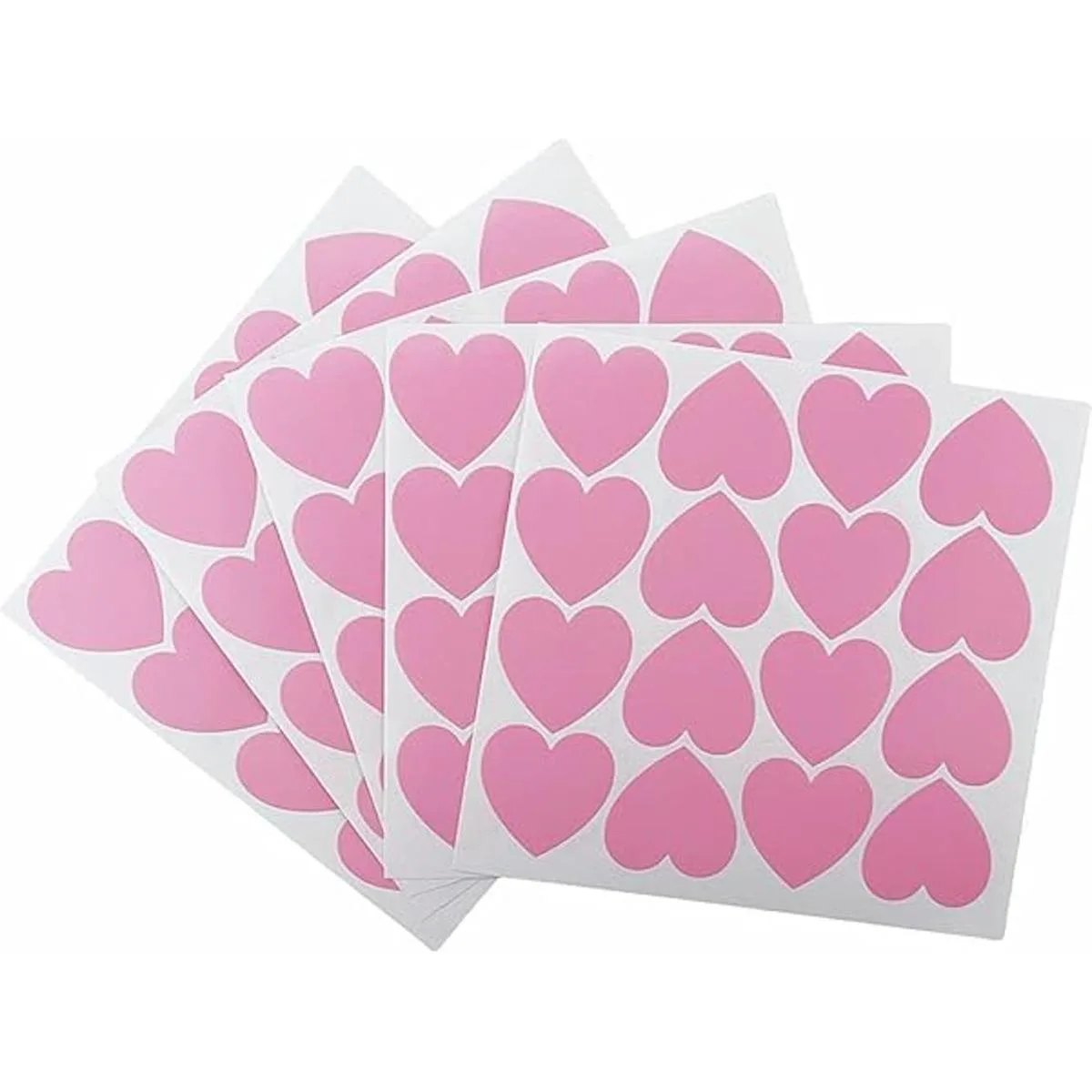 FAZHBARY Calcomanías de corazón rosa con forma de corazón_1
