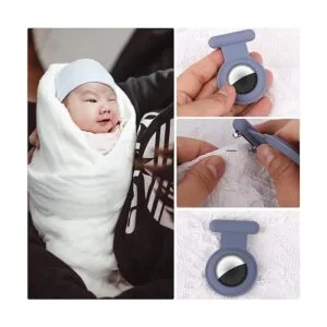 2 soportes para AirTag para niños con broche dispositivo_3