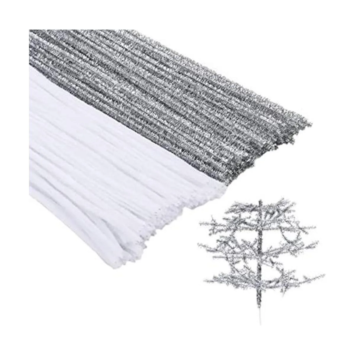 Juego de 200 limpiadores de tuberías de felpilla de color_1